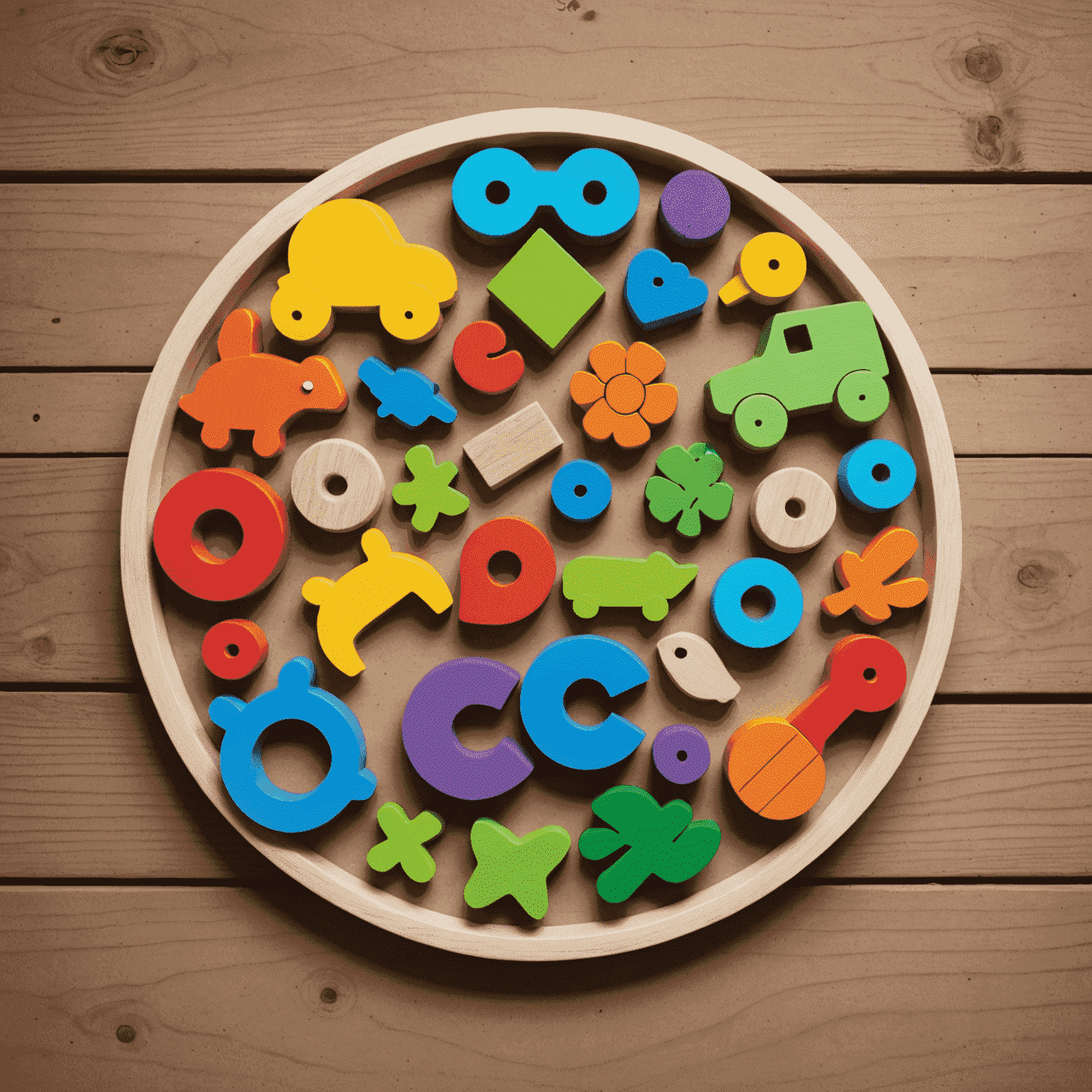 Logo de Eco-toys: Juguetes de madera sostenibles y coloridos